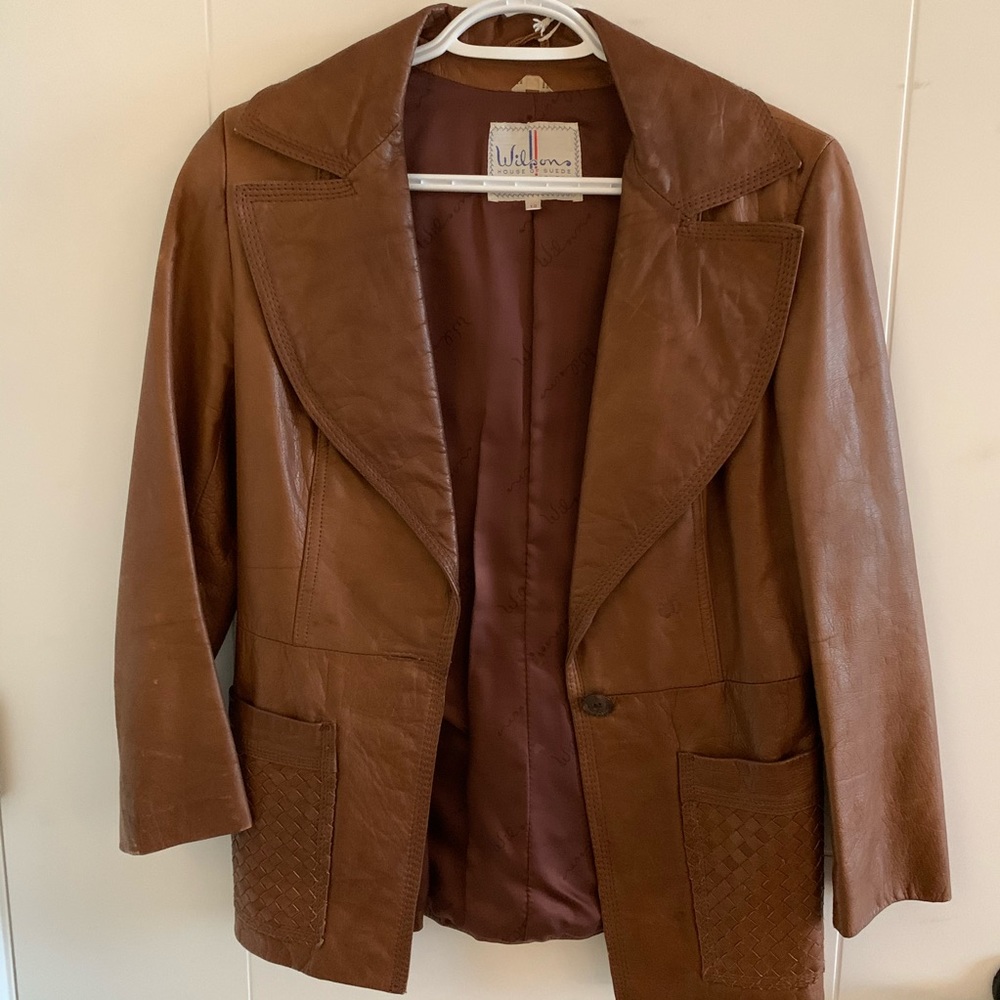 Vintage Wilson’s Leather Jacket Size 12 Women’s